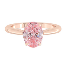 Load image into Gallery viewer, Azalea Oval Rosé Pink Diamond
