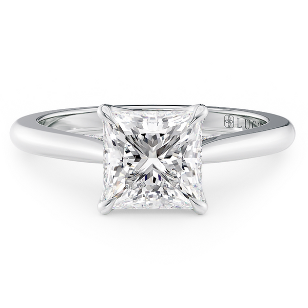 LUCCE AZALEA™ Princess Lab Diamond 0.98ct D VVS2 IGI 18K White Gold