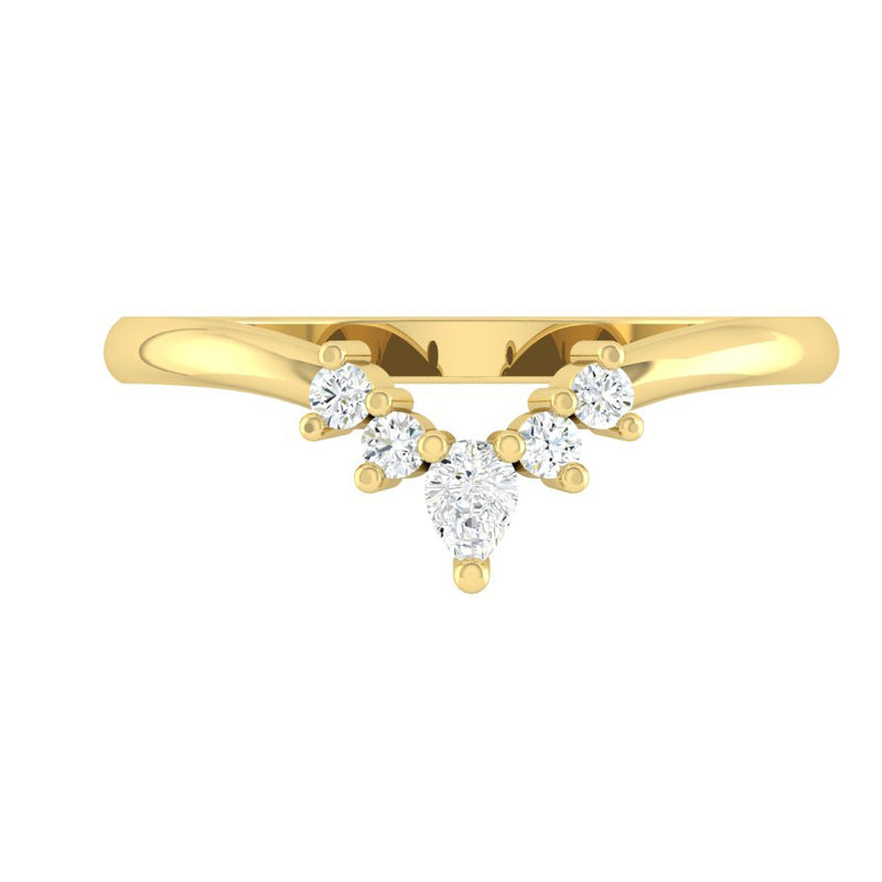 Rea 14K Yellow Gold Lab Diamond