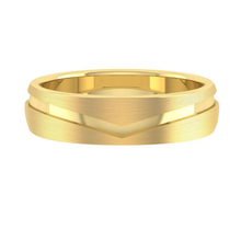 Load image into Gallery viewer, Lucce Caleb Brushed 5mm 14K Yellow Gold
