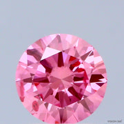 0.91ct ROUND Diamond PINK SI2 VG - IGI 776695058