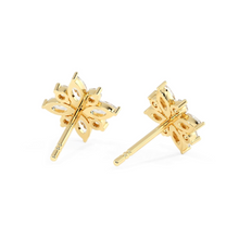 Load image into Gallery viewer, Lucce Constance Si Earrings 0.96CTW Lab Diamond 18K Yellow Gold
