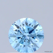 0.41ct ROUND Diamond BLUE VS1 EX - IGI 757515535