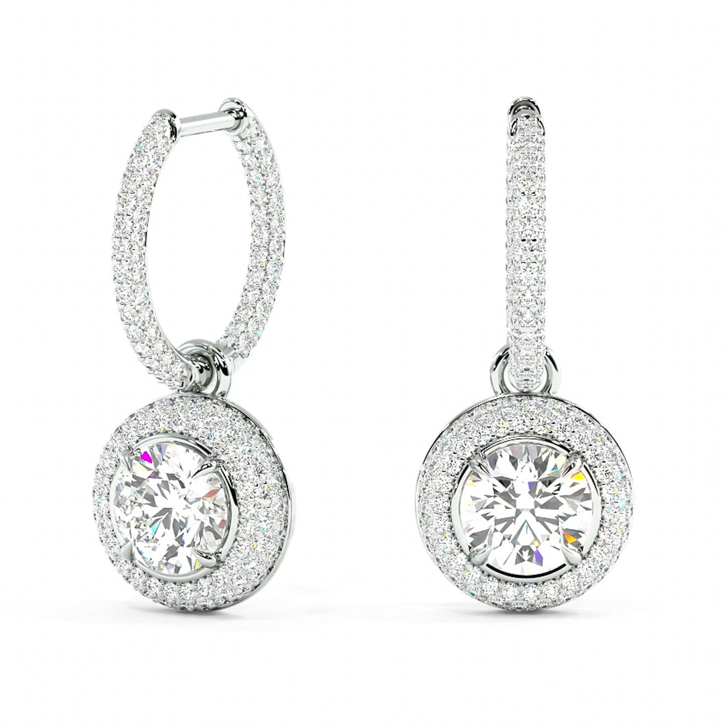 Tricia Dangling Earrings Diamond