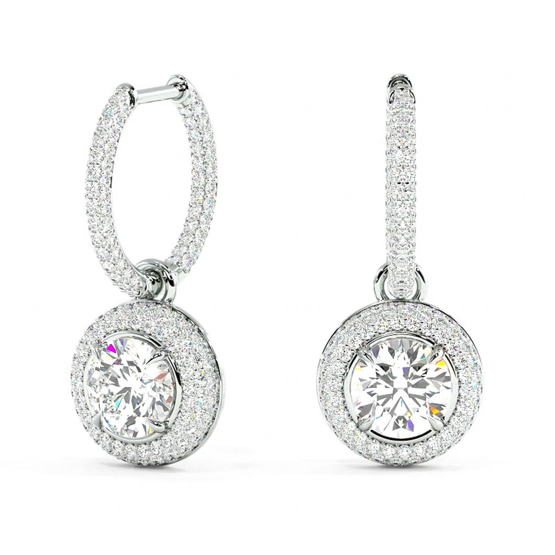 Tricia Dangling Earrings Diamond