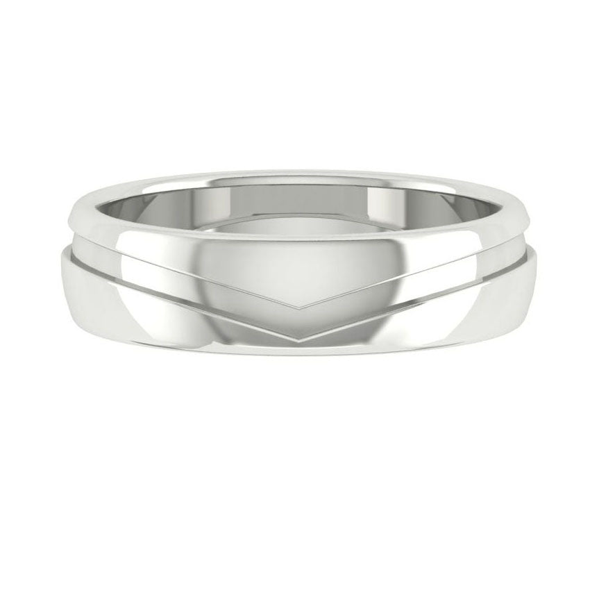 Caleb 5mm 14K White Gold