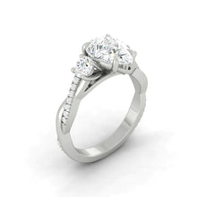 Load image into Gallery viewer, Fiore Trio Pear 1.28ct E VS1 Id IGI 18K White Gold
