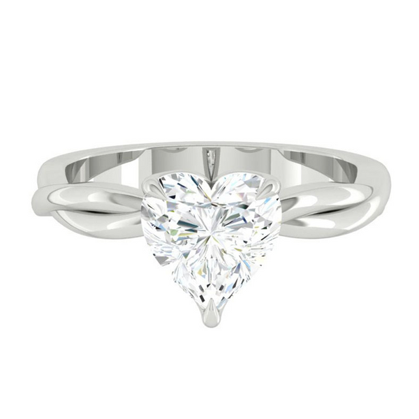 Lucce Fiore Solitaire Heart Diamond