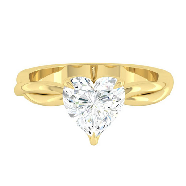 Lucce Fiore Solitaire Heart Diamond