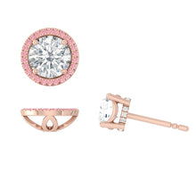 Load image into Gallery viewer, Montevalle Pavé Rosé Earrings
