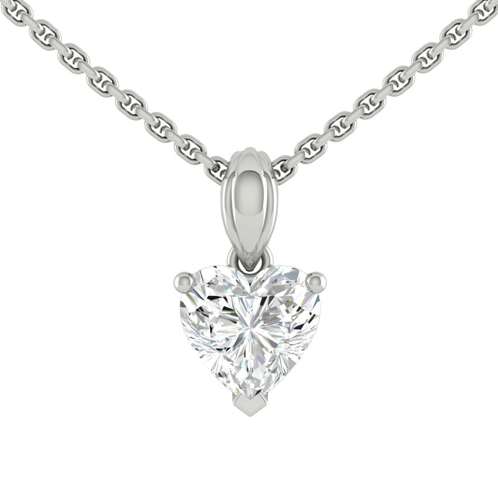Kaela Heart Necklace Lab Diamond
