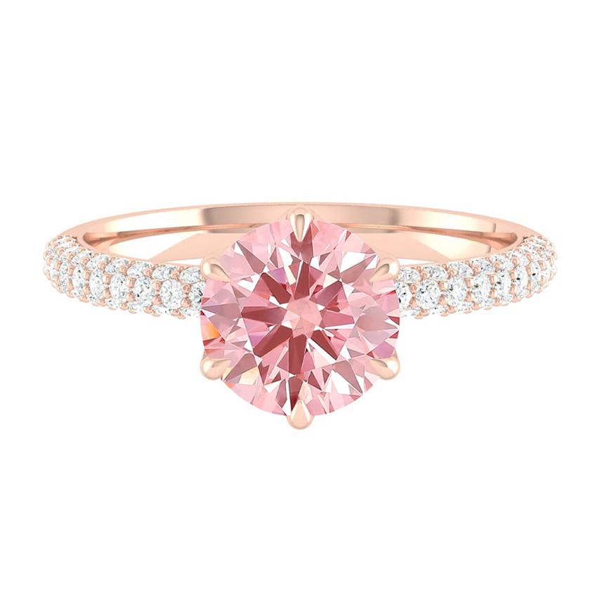 Lucia Luxe Pave Rosé Pink Diamond