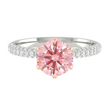 Load image into Gallery viewer, Lucia Luxe Pave Rosé Pink Diamond
