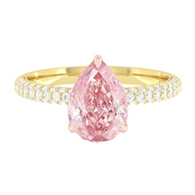 Load image into Gallery viewer, Lucia Luxe Pear Rosé Pink Diamond
