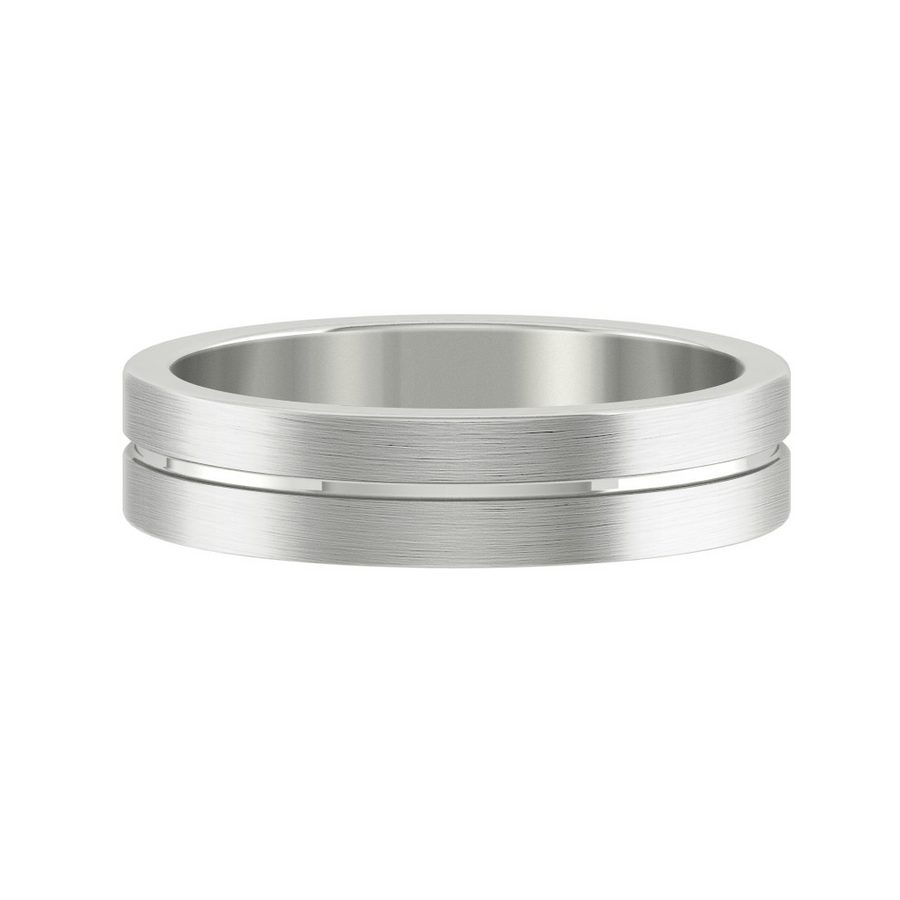 Load image into Gallery viewer, LUCCE MARRIO™ Brushed 5mm 14K White Gold
