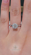 Load and play video in Gallery viewer, Lucce Verona Round Lab Diamond 1.51ct F VS1 ld IGI Platinum
