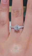 Load and play video in Gallery viewer, Lucce Ronah Lab Diamond 1.01ct D VVS2 Id IGI 14K White Gold

