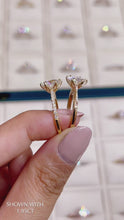 Load and play video in Gallery viewer, moissanite engagement ring store petal cathedral jewelry wedding rings Manila philippines
