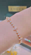 Load and play video in Gallery viewer, LUCCE CONSTANCE™ Ole Tennis Bracelet 2.24ctw Lab Diamond 18K Yellow Gold
