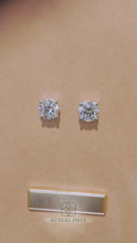 Load and play video in Gallery viewer, Lucce Kaela Earrings Round Moissanite
