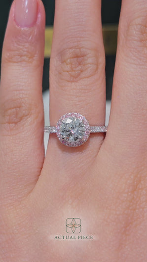 Lucce Montevalle Pavé Round Diamond with Pink Diamond Halo in White Gold
Manila, Philippines