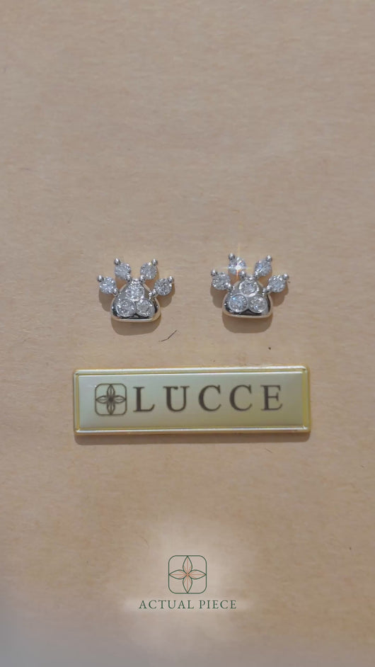 LUCCE ZAMPA™ Earrings 0.39ctw Lab Diamond 18K White Gold