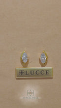 Load and play video in Gallery viewer, Lucce Constance Solitaire Marquise Earrings 1.01CTW Lab Diamond 18K Yellow Gold
