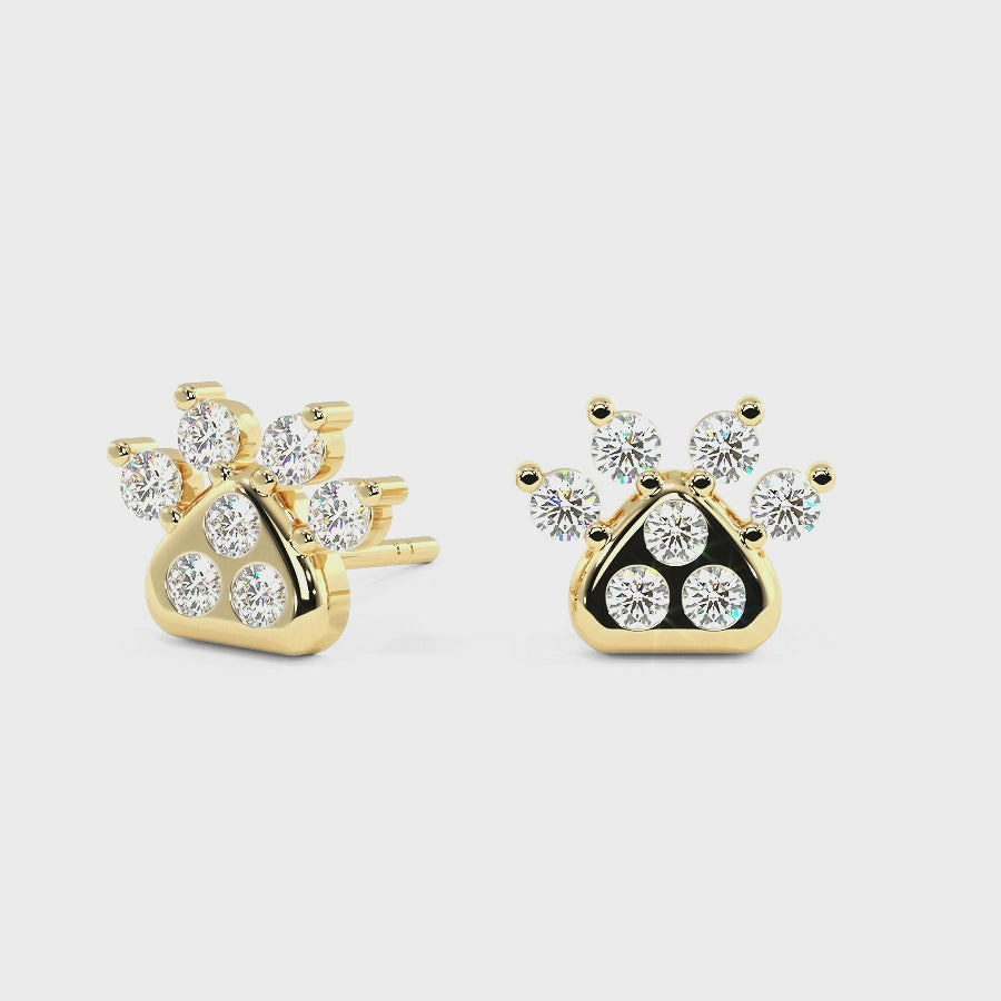 Load and play video in Gallery viewer, LUCCE ZAMPA™ Earrings Diamond
