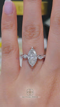 Load and play video in Gallery viewer, Lucce Constance Viello Marquise Lab Diamond 2.01CT F VS1 Ex IGI 14K White Gold
