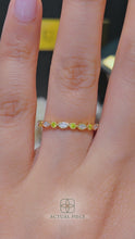 Load and play video in Gallery viewer, Lucce Aina Sunburst 0.55CTW Lab Diamond 18K Yellow Gold
