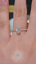 Load and play video in Gallery viewer, Lucce Lucia Pavé Oval Diamond
