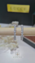 Load and play video in Gallery viewer, Lucce Rivera Hoop Earrings Diamond
