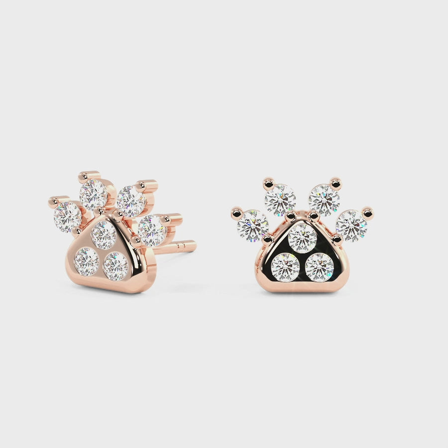 Load and play video in Gallery viewer, LUCCE ZAMPA™ Earrings Diamond
