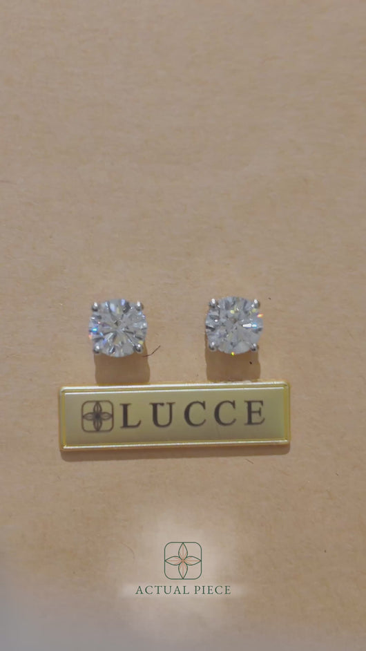 LUCCE KAELA™ Earrings Round Diamond