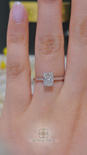 Load and play video in Gallery viewer, Lucce Azalea Cushion Lab Diamond 1.00ct D VVS2 Ex IGI 14K White Gold
