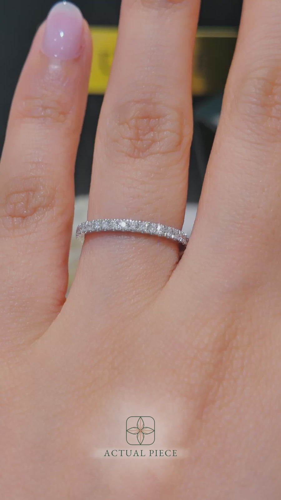 Load and play video in Gallery viewer, LUCCE CORSE™ Eternity 0.50ctw Lab Diamond 14K White Gold
