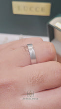 Load and play video in Gallery viewer, Lucce Arcus Brushed 5mm 14K White Gold
