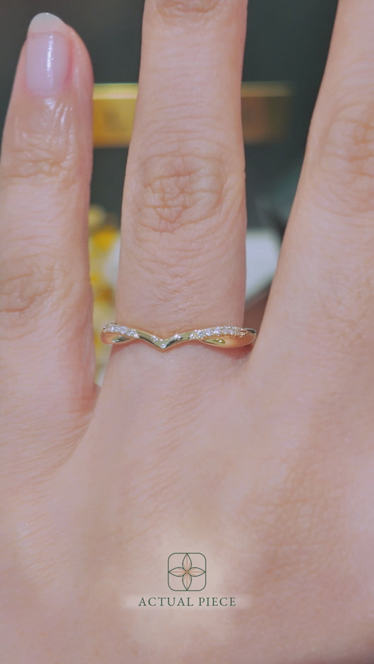 LUCCE FIORE™ Flush 0.19ctw Lab Diamond 14K Yellow Gold