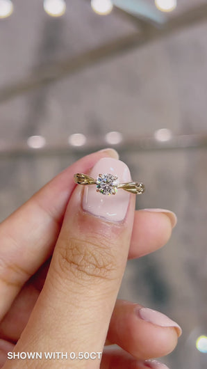 Amara Lab diamond engagement ring