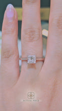 Load and play video in Gallery viewer, LUCCE AZALEA™ Princess Natural Diamond 1.02ct I VS2 GIA 18K White Gold
