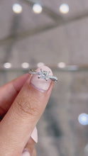 Load and play video in Gallery viewer, Tusciana Princess 0.77ct D VVS2 Ex IGI 18K White Gold
