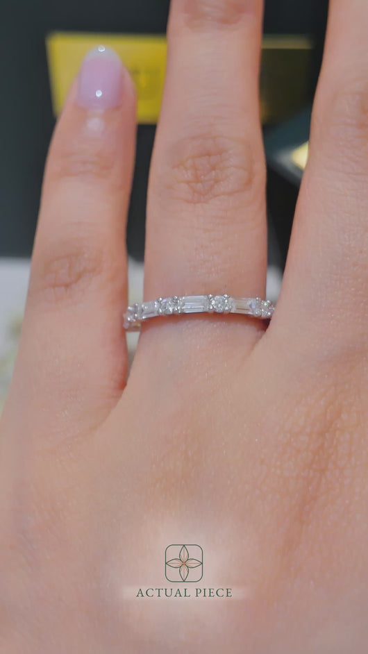 LUCCE DELLA™ 0.82ctw Lab Diamond 14K White Gold