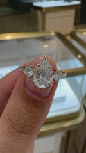 Load and play video in Gallery viewer, Siena Pavé Pear Lab Diamond 1.58ct D VS1 Ex 18K Rose Gold
