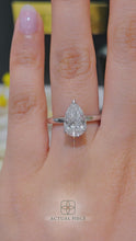 Load and play video in Gallery viewer, Lucce Constance Solitaire Pear Diamond
