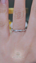 Load and play video in Gallery viewer, Lucce Fiore Band Half Eternity 0.15ctw Natural Diamond 18K White Gold
