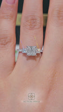 Load and play video in Gallery viewer, Lucce Sophia Pavé Princess Lab Diamond 1.32ct E VS1 Ex IGI 14K White Gold
