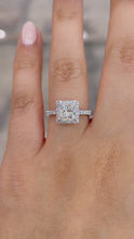 Load and play video in Gallery viewer, Montevalle Pavé Princess Lab Diamond *new*
