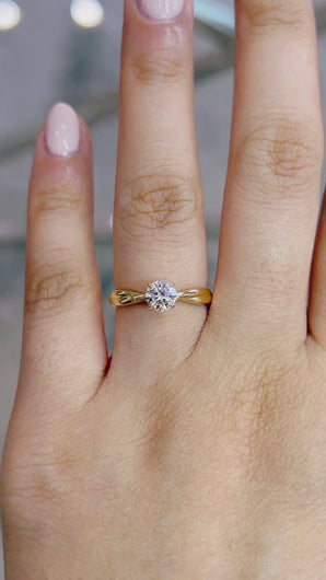 Amara Lab diamond engagement ring