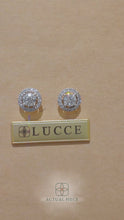 Load and play video in Gallery viewer, Lucce Montevalle Earrings Round Natural Diamond 0.94CTW D VS1 Ex GIA Platinum
