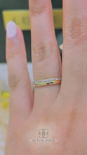 Load and play video in Gallery viewer, LUCCE EZRA™ Eternity 0.34ctw Natural Diamond 14K Yellow Gold
